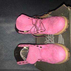 Support Breast Cancer Timberland Boots